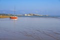 SUMMER. Gargano coast: low tide.Portonuovo beach: Vieste (Puglia)- ITALY- Royalty Free Stock Photo