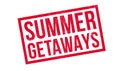 Summer Getaways rubber stamp Royalty Free Stock Photo