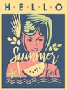 Summer girl sign.