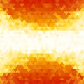 Summer gradient orange triangle pattern background