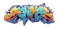 Summer Graffiti Lettering Vector