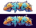 Summer Graffiti Lettering Vector
