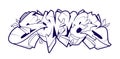 Summer Graffiti Lettering Vector