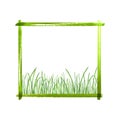 Summer green border frame