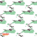 Summer groovie pattern Royalty Free Stock Photo