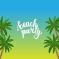 Summer hand drawn Lettering, holiday, travel and beach vacation calligraphy phrase