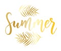 Summer handwritten calligraphy