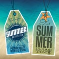Summer Hang Tags Royalty Free Stock Photo