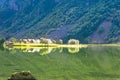 Hardanger Fjord Norway landscape. Royalty Free Stock Photo