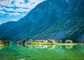 Hardanger Fjord Norway landscape. Royalty Free Stock Photo