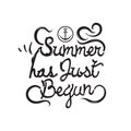 Summer has just begun. Vector illustration decorative design