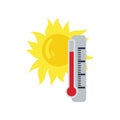 Summer heat icon Royalty Free Stock Photo