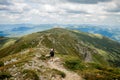 Summer hikes in the mountains. Beautiful mountains landscape, Carpathians, Ukraine