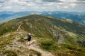 Summer hikes in the mountains. Beautiful mountains landscape, Carpathians, Ukraine