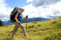 Summer hiking in the mountains. Royalty Free Stock Photo