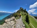 Summer hiking in Schynige Platte.