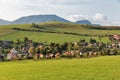 Summer hills close to Liptovsky Trnovec village, Slovakia. Royalty Free Stock Photo