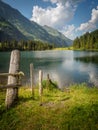 Summer at the Hintersee in Mittersill Salzburg Austria Royalty Free Stock Photo