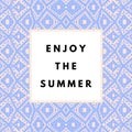 Summer hipster boho background