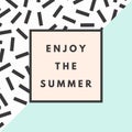 Summer hipster boho background