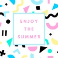 Summer hipster boho background