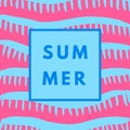 Summer hipster boho background