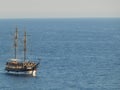 Pirate ships old town Antalya turkey