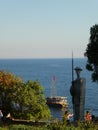 Sea Statue old town Antalya turkey