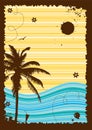 Summer holiday, abstract frame for your design