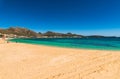 Summer holiday at beach of Port de Pollensa on Majorca island, Spain Royalty Free Stock Photo