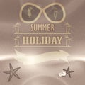 Summer holiday retro vintage background