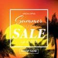 Summer holiday sale banner Royalty Free Stock Photo