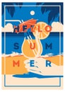 Summer Holiday and Summer Camp poster.