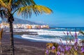 Tenerife plaja and town Royalty Free Stock Photo