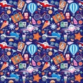 Summer Holiday Travel Seamless Pattern