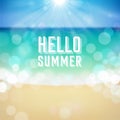 Summer holiday tropical beach background Royalty Free Stock Photo