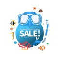 Summer holiday vacation cool sale concept,abstract illustration