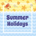 Summer Holidays card Royalty Free Stock Photo