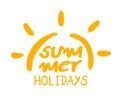 Summer holidays icon Royalty Free Stock Photo