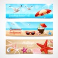Summer holidays labels Royalty Free Stock Photo