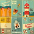 Summer Holidays posters set