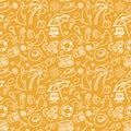 Summer holidays sand color seamless pattern