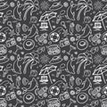 Summer holidays seamless pattern