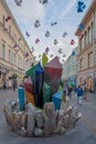 Summer holidays in the streets of the center of Moscow Royalty Free Stock Photo