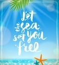 Summer holidays and vacation illustration Royalty Free Stock Photo