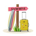 Summer holidays travel vector illustration