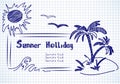 Summer holliday doodles