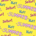 Summer hot pattern for background or package. Seasons concept.