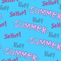 Summer hot pattern for background or package. Seasons concept.