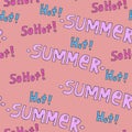 Summer hot pattern for background or package. Seasons concept.